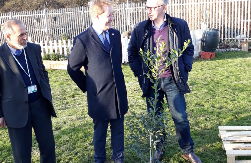 Paul Bristow and Michael Gove MP